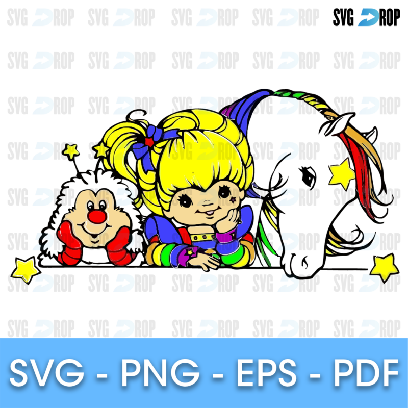 Rainbow Brite Starlite and Twink Logo SVG