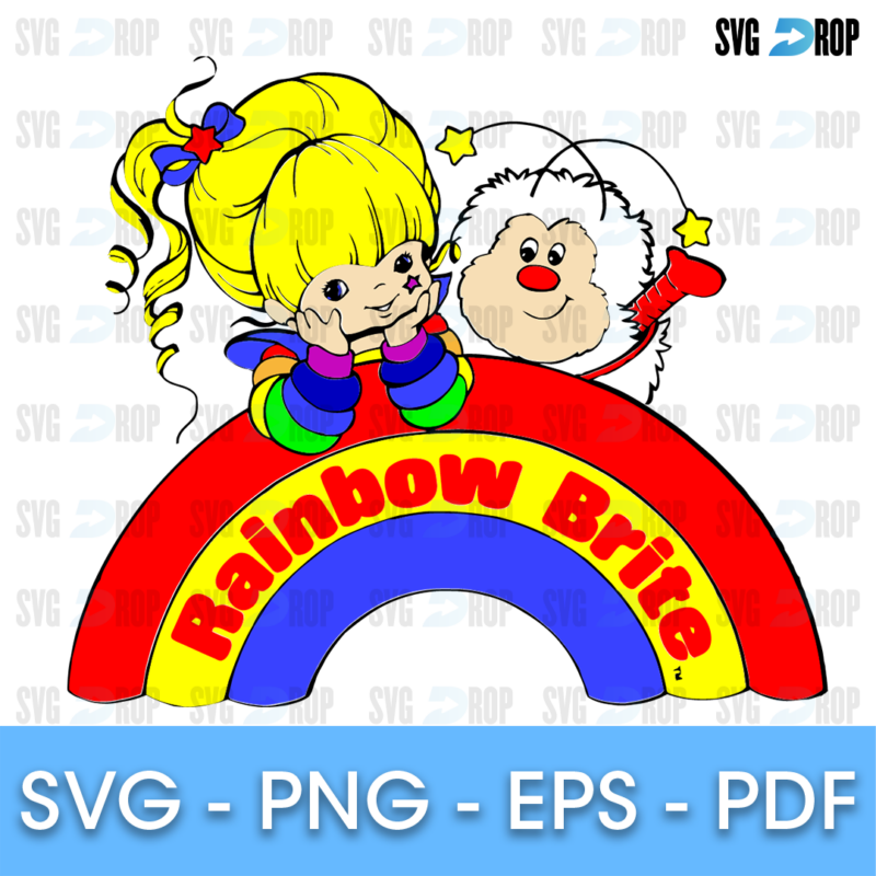 Rainbow Brite Twink and Rainbow Logo SVG