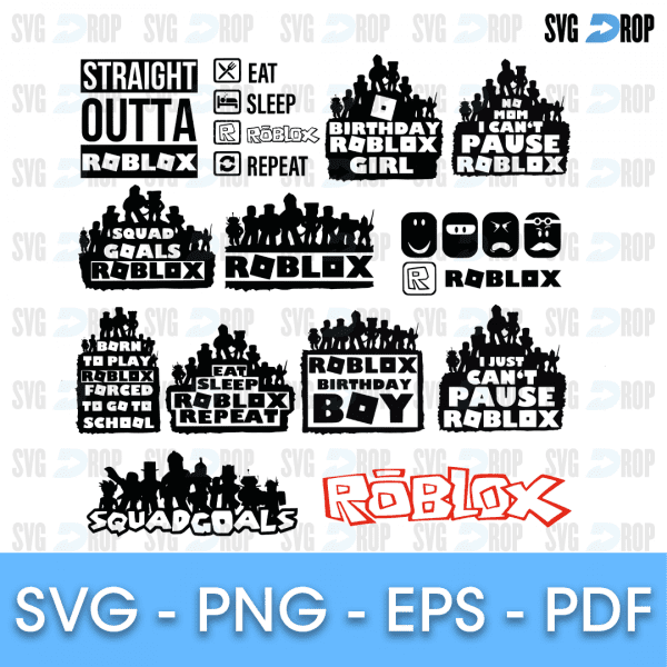Roblox Logo SVG Roblox Birthday Shirt SVG - SVGbees