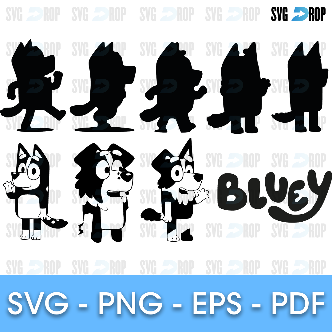 BLUEY CLEVELAND GUARDIANS svg eps dxf png file, Digital Download, Inst –  lasoniansvg