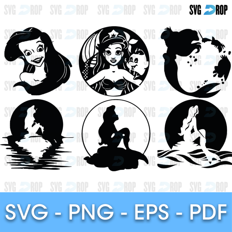 Little Mermaid Bundle SVG