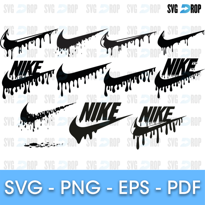 Nike Dripping Logo SVG