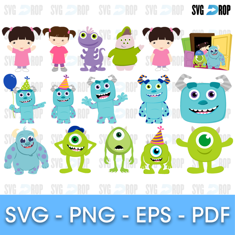 Monster Inc Bundle SVG