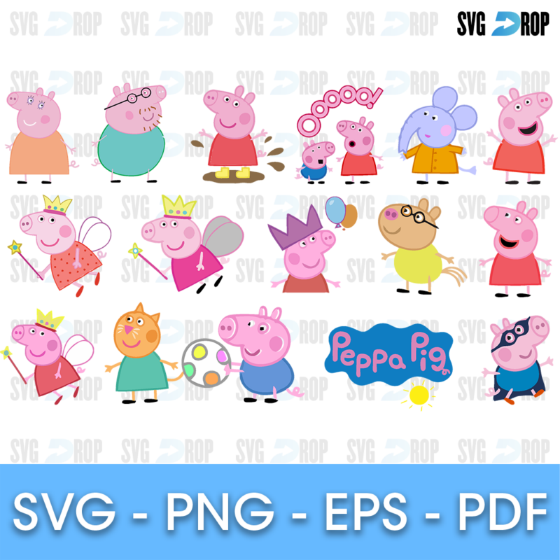 Peppa Pig Bundle SVG