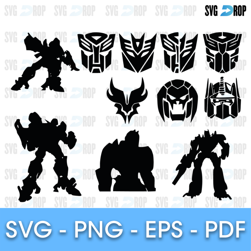 Transformers Silhouettes Bundle SVG