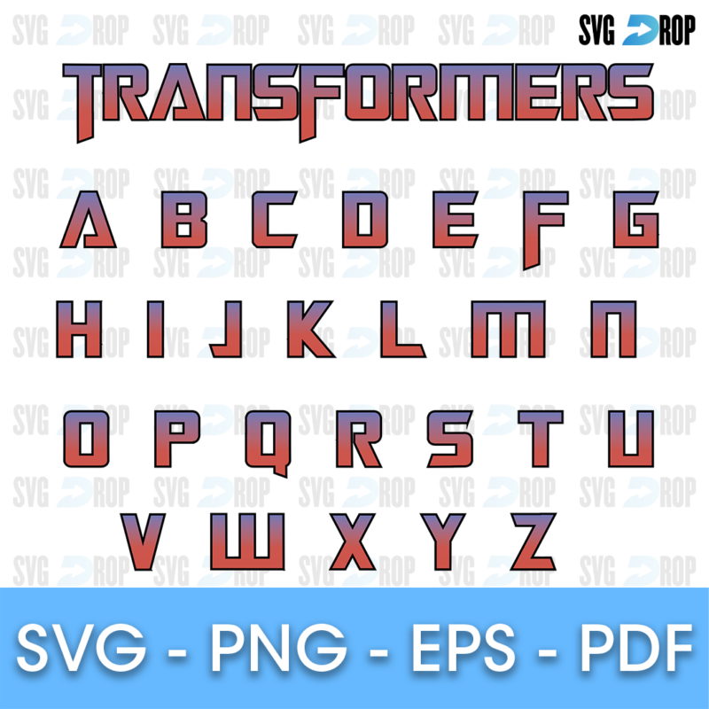 Transformers Font SVG