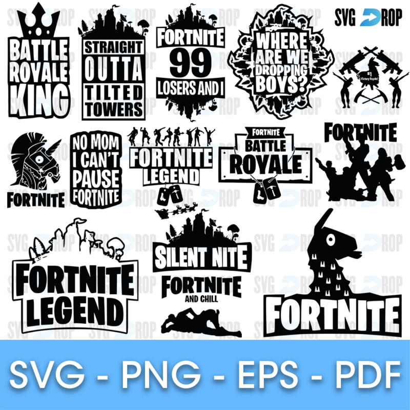 Fortnite Royale King and Tilted Towers Bundle SVG