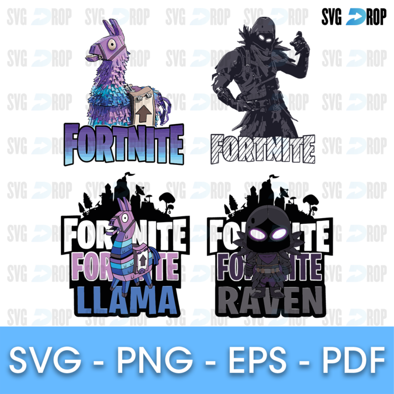 Fortnite Llama and Raven Bundle SVG