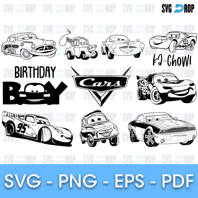 Cars Silhouette Bundle SVG