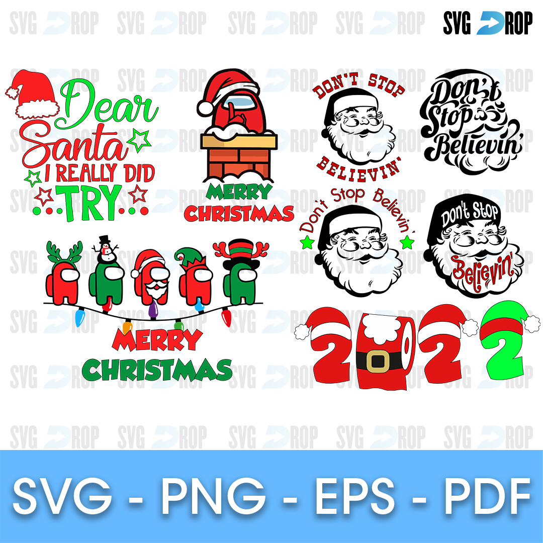 Christmas Santa Bundle SVG
