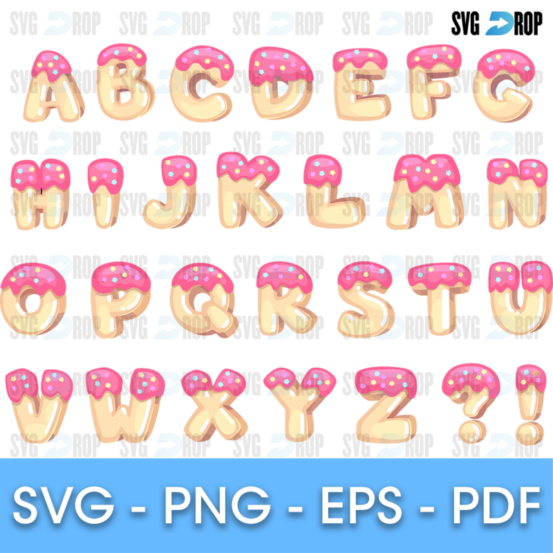 Donut Font SVG