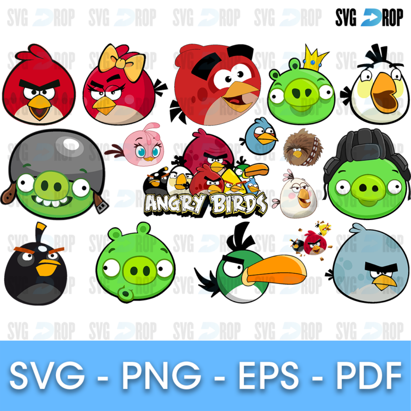 Angry Birds Bundle SVG