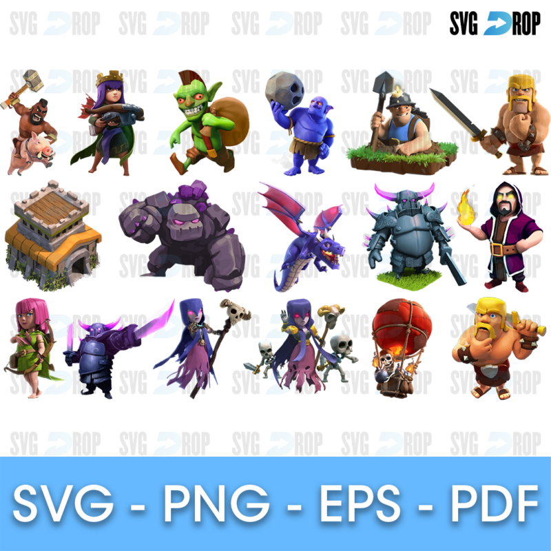 Clash Of Clans Bundle SVG
