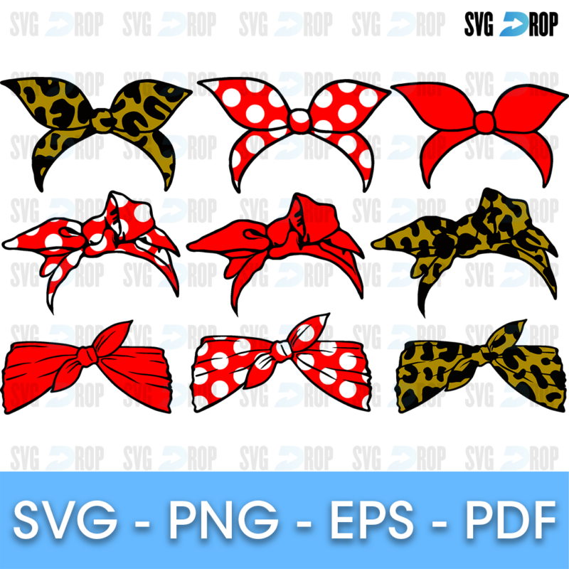 Hair Bow Bundle SVG