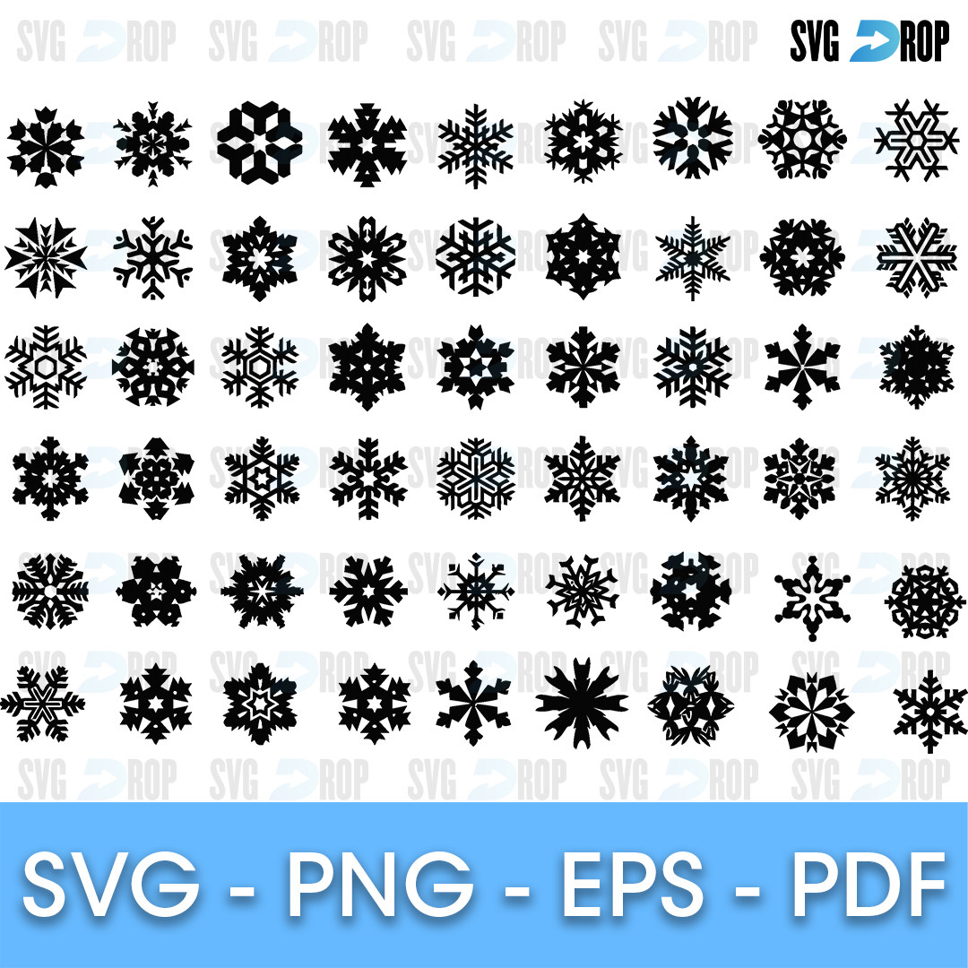 Snowflakes SVG bundle