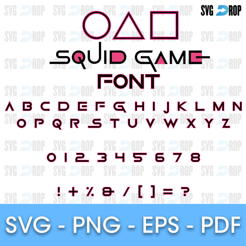 Squid Game Font SVG