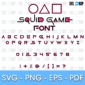 Squid Game Font SVG