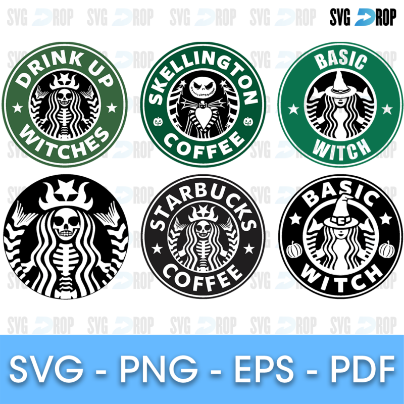 Halloween Starbucks Logo SVG