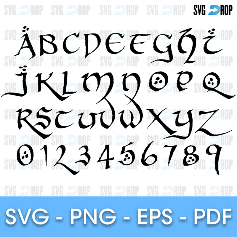Lord of The Rings Font SVG