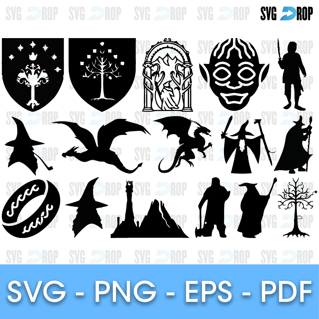 Pijlpunt plank van Lord of The Rings Bundle SVG | SVG DROP