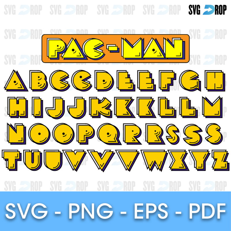 Pacman Font SVG