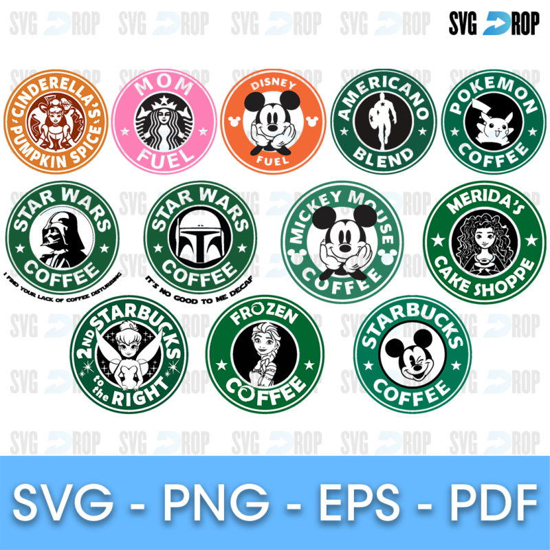 Starbucks Logo Bundle SVG