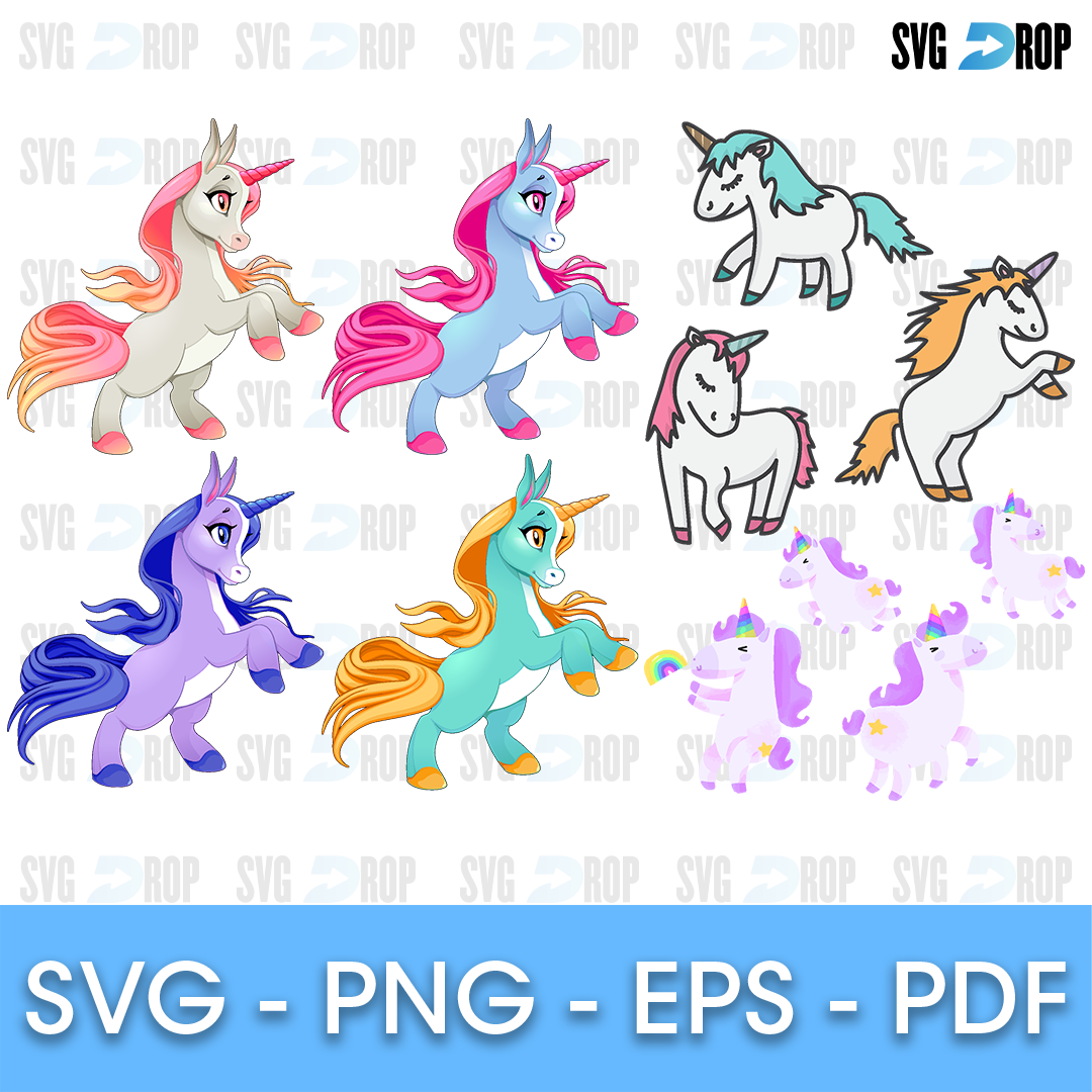 Unicorn Bundle SVG | SVG DROP
