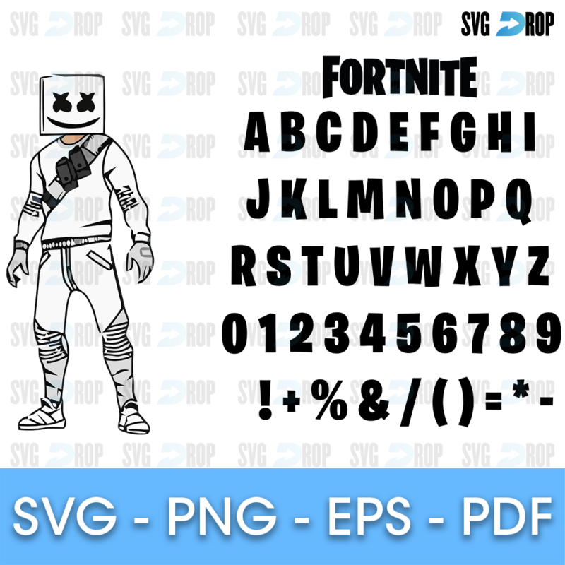 Fortnite Font SVG