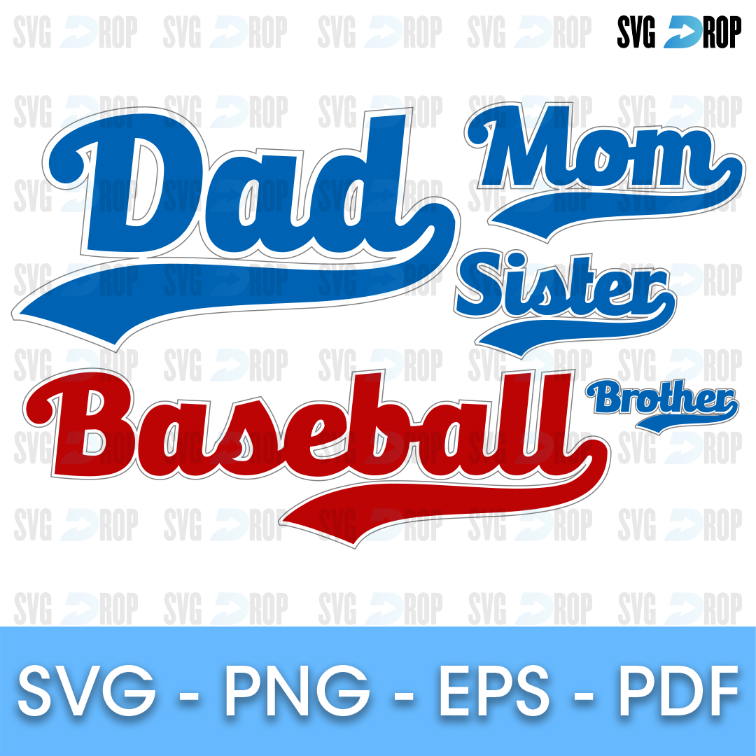 Baseball Family SVG bundle