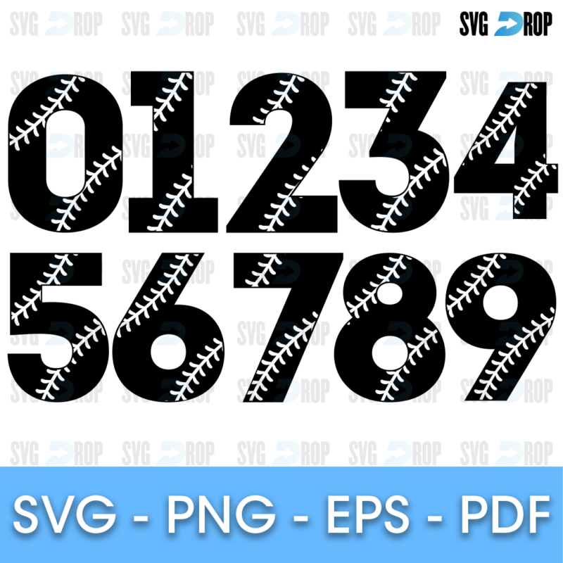 Baseball Number SVG
