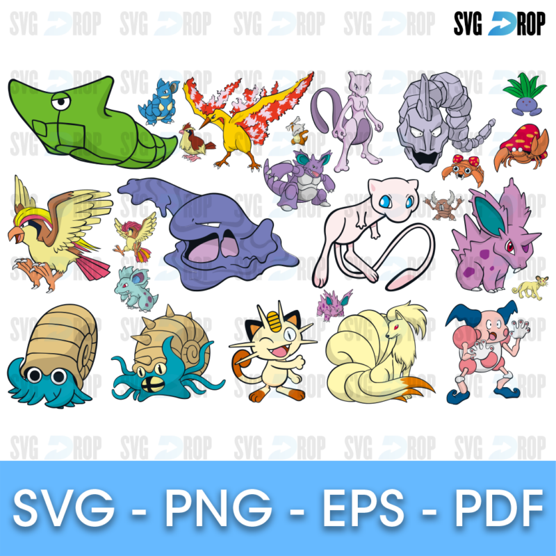 Pokemon Go Bundle SVG