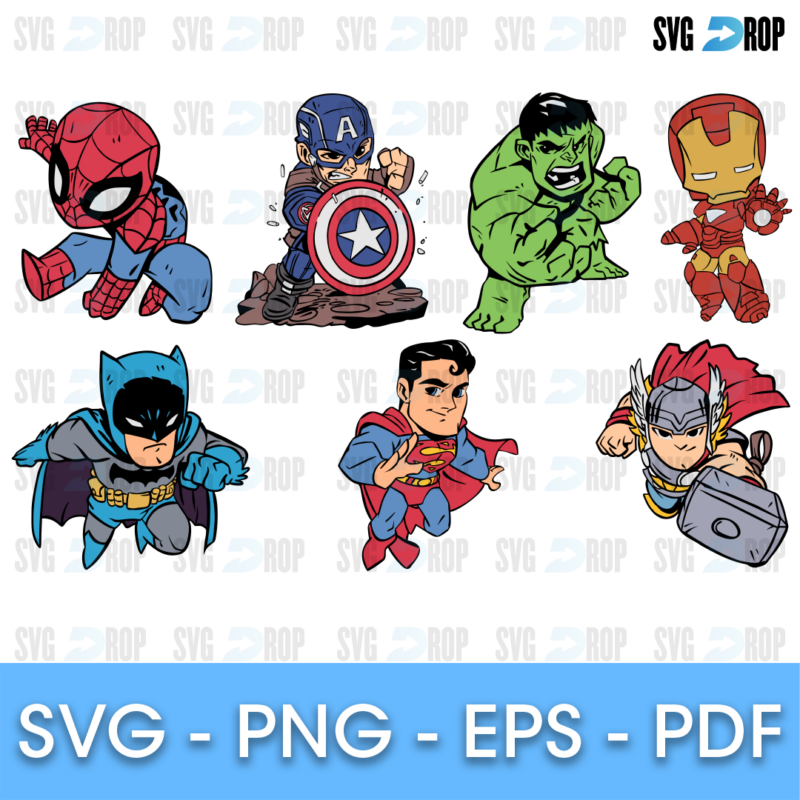 Superhero Bundle SVG