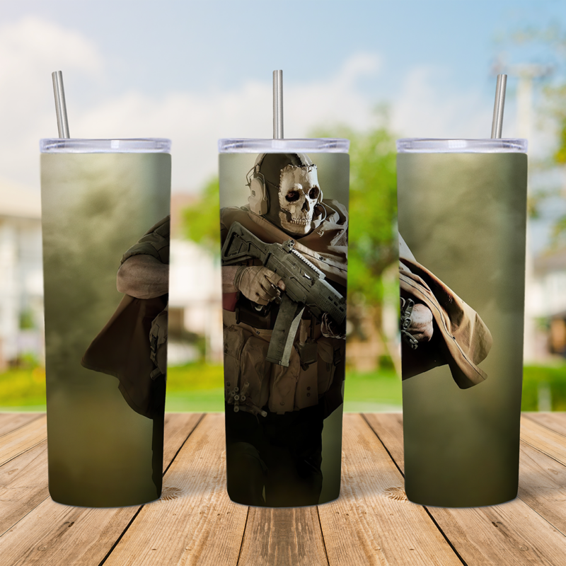 20 Oz Call of Duty Tumbler Cup Design