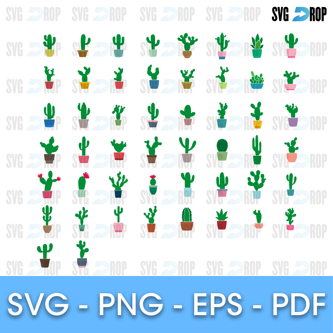 Cactus Bundle SVG