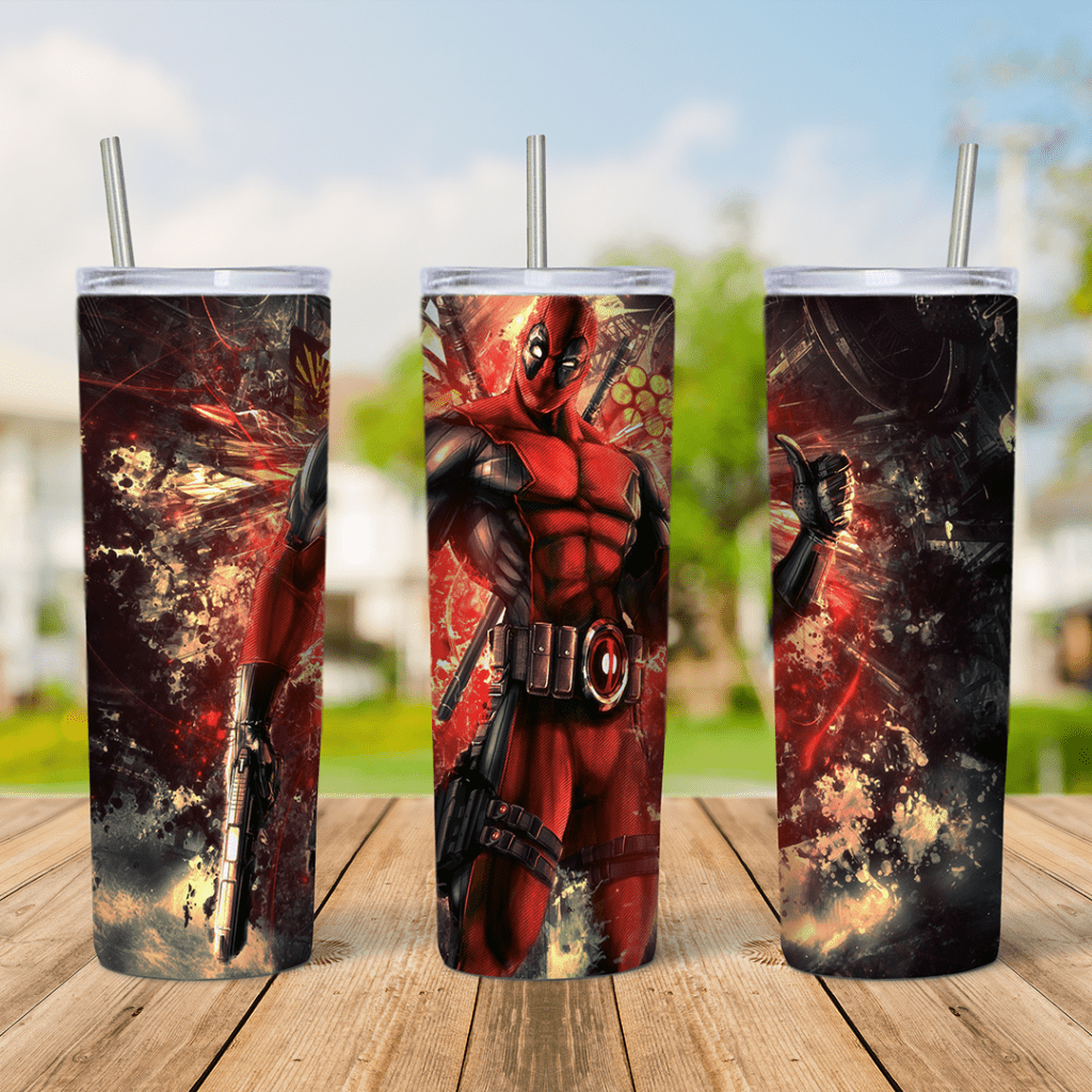 20 Oz Deadpool Tumbler Cup Design | SVG DROP