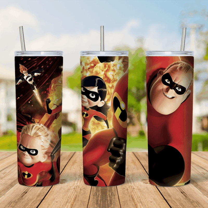 20 Oz Incredible Family Tumbler Cup Design