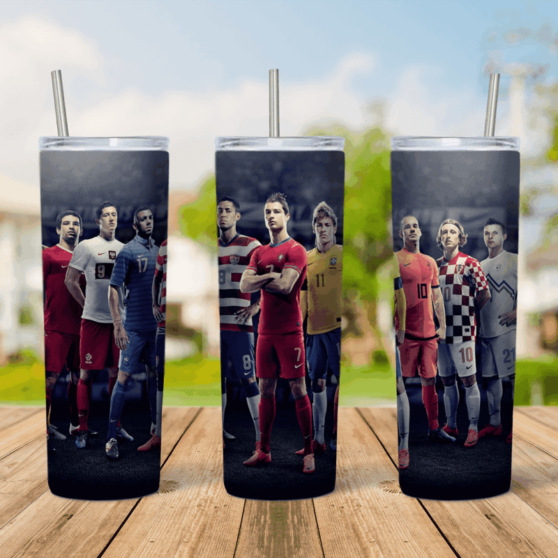 20 Oz Football Tumbler Cup Design