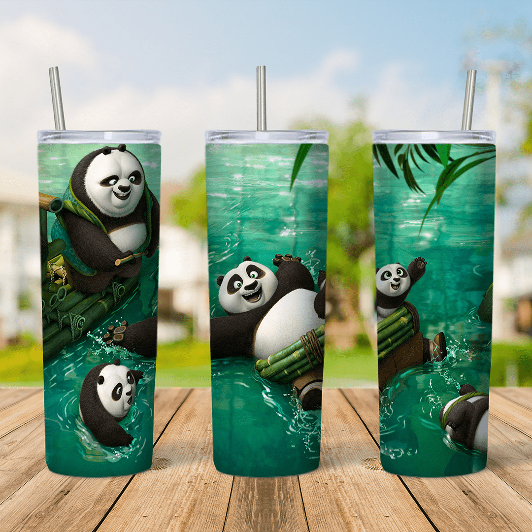 20 Oz Kung Fu Panda Tumbler Cup Design