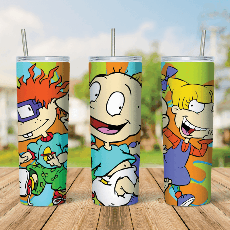 20 Oz Rugrats Tumbler Cup Design