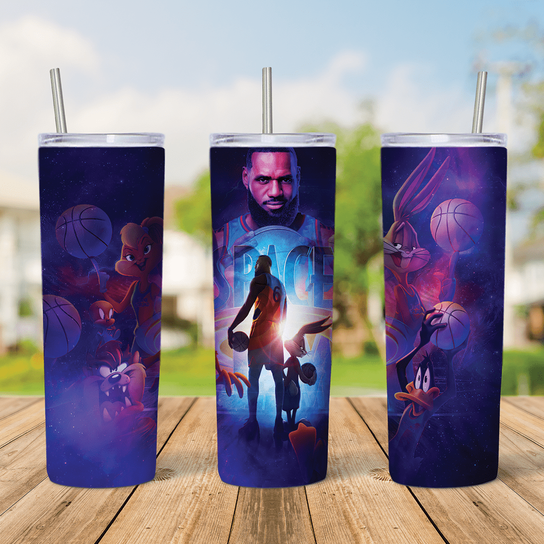 20 Oz Space Jam Tumbler Cup Design