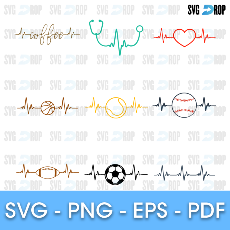 Heartbeat Bundle SVG