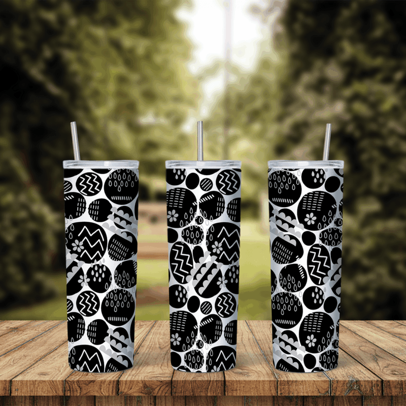 Mixed Shapes 20 oz tumbler sublimation wrap