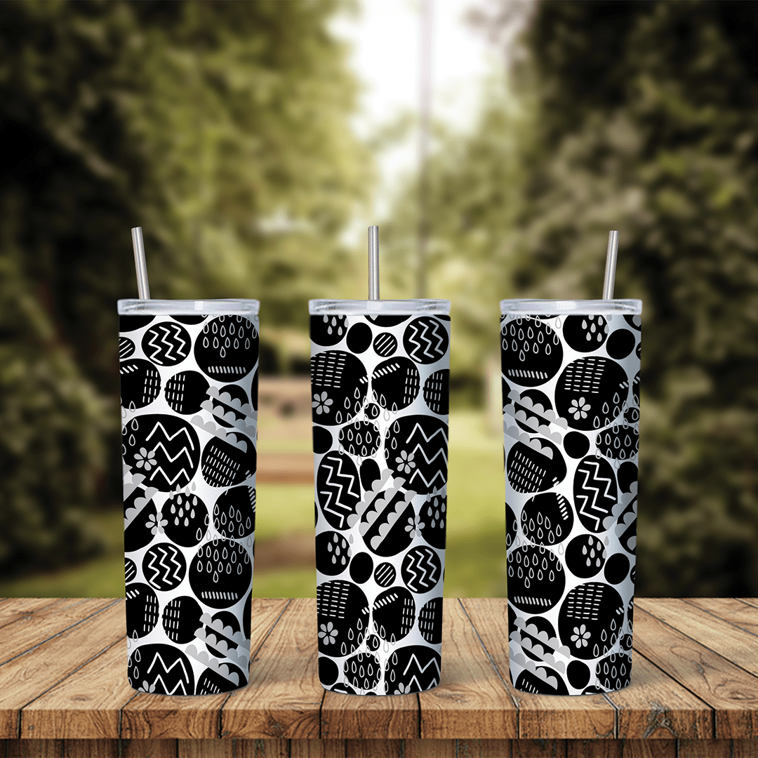 Mixed Shapes 20 oz tumbler sublimation wrap