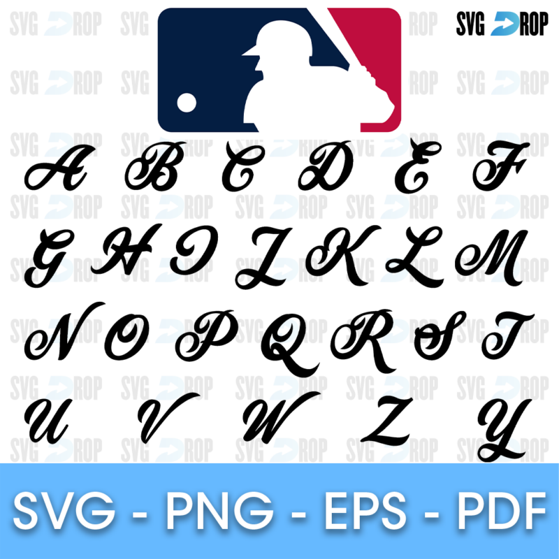 Baseball Font SVG