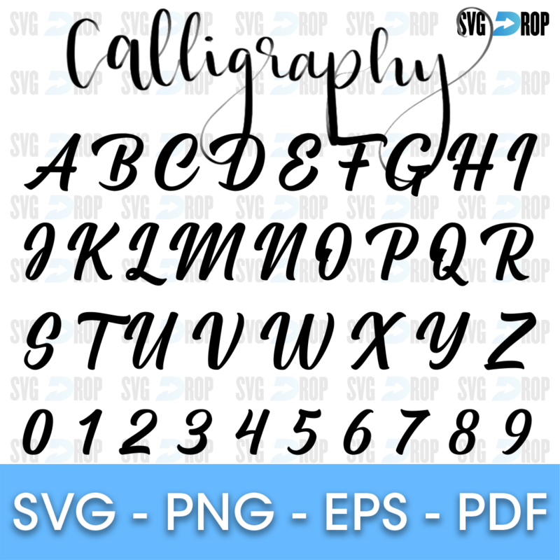 Caligraphy Font SVG