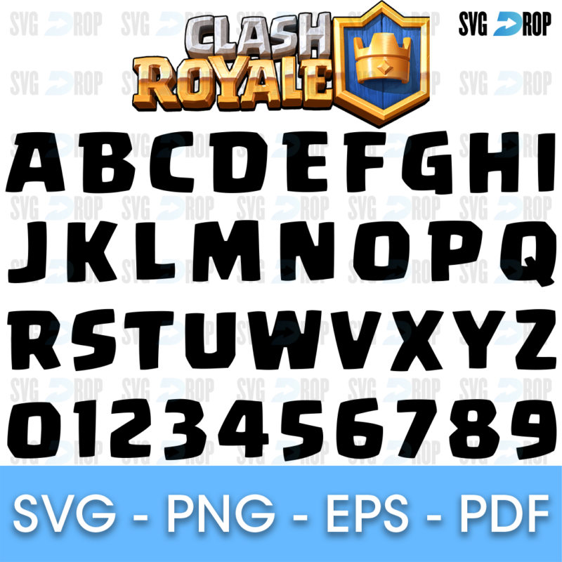Clash Royale Font SVG