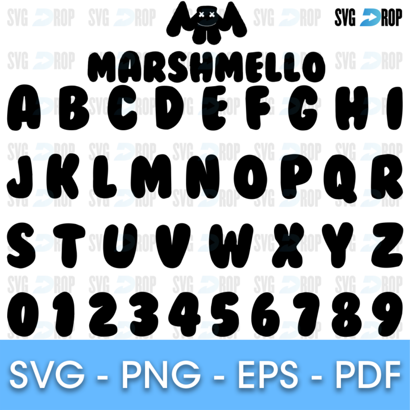 Dj Marshmellow Font SVG