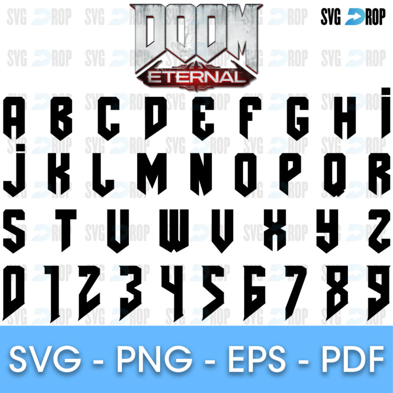 Doom Eternal Font SVG