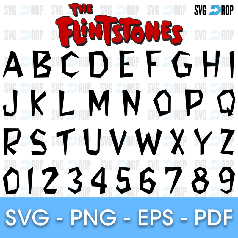 Flintstones Font SVG