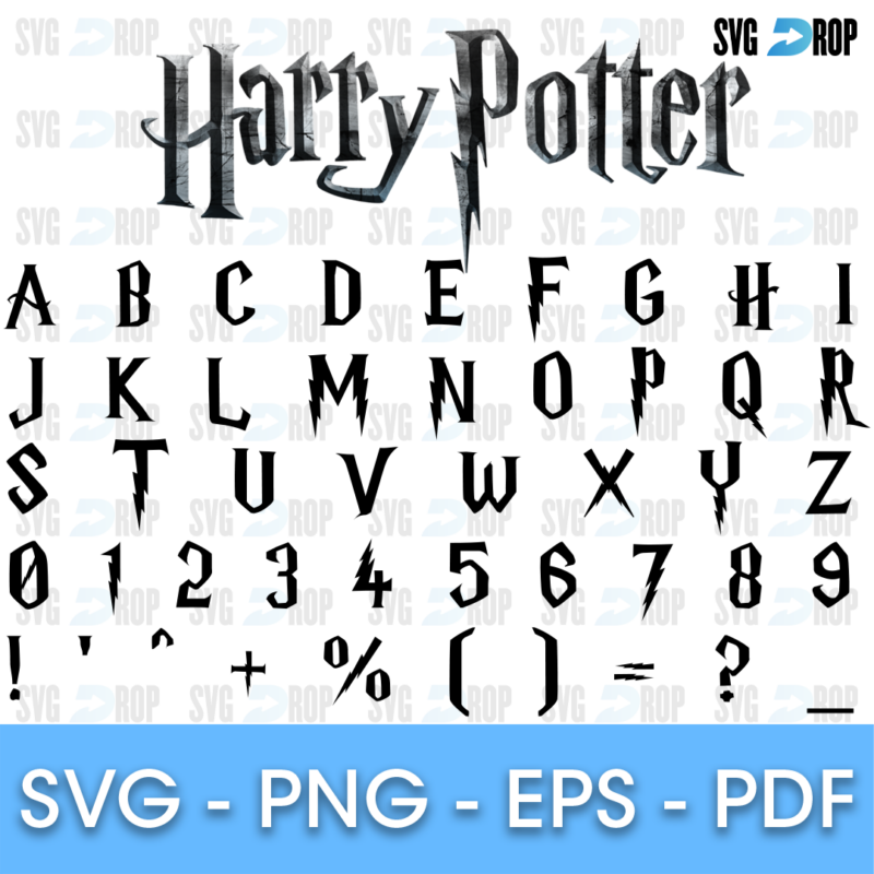 Harry Potter Font SVG